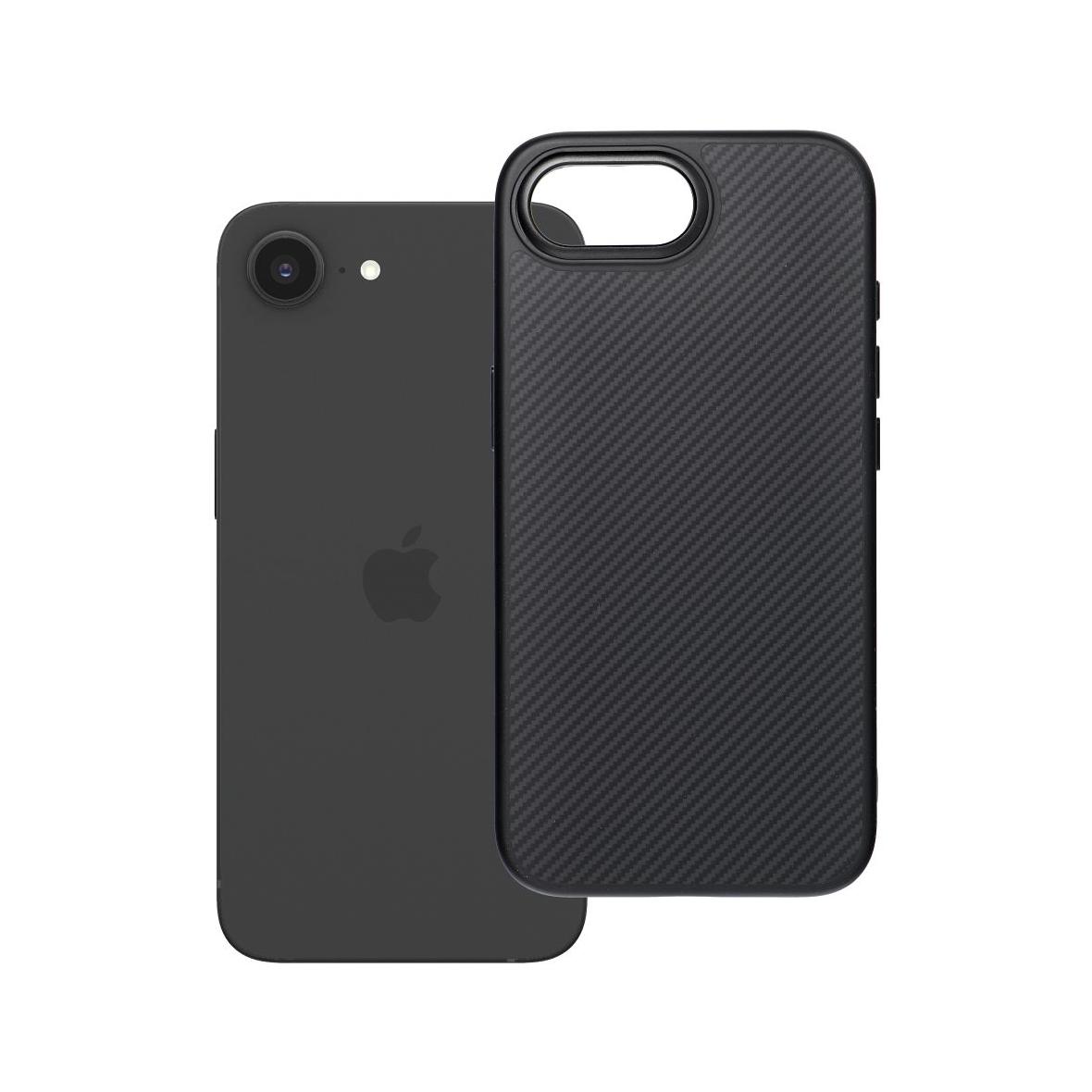 Etui na iPhone 16e (SE 4 2025) / 17e Carbon Elite Mag Cover zgodny z MagSafe czarny