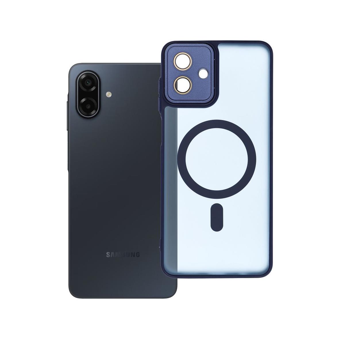 Futerał do Samsung A07 Variete Mag Cover zgodny z MagSafe granatowy