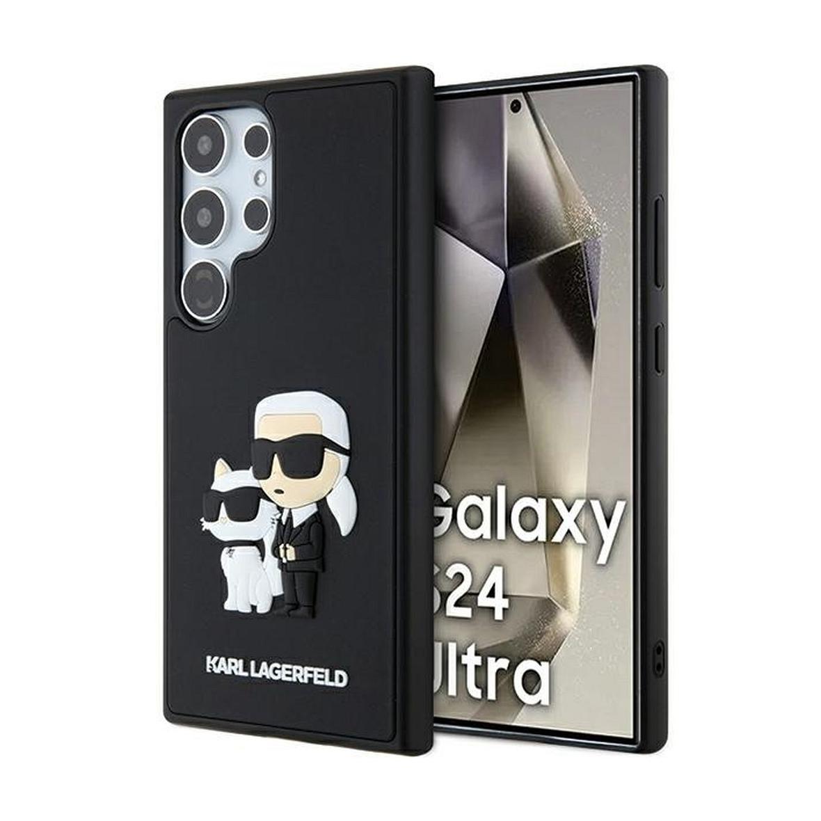 KARL LAGERFELD futerał do SAMSUNG S24 Ultra KLHCS24L3DRKCNK (3D RUBBER KC NFT) czarny