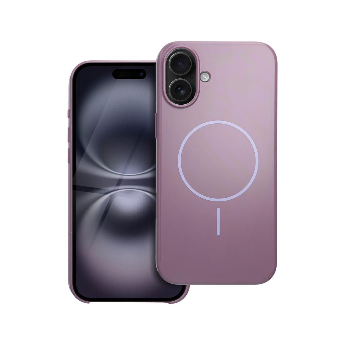 Etui na iPhone 16 PLUS Premium Glossy Mag Cover zgodny z MagSafe i Camera Control button fioletowe