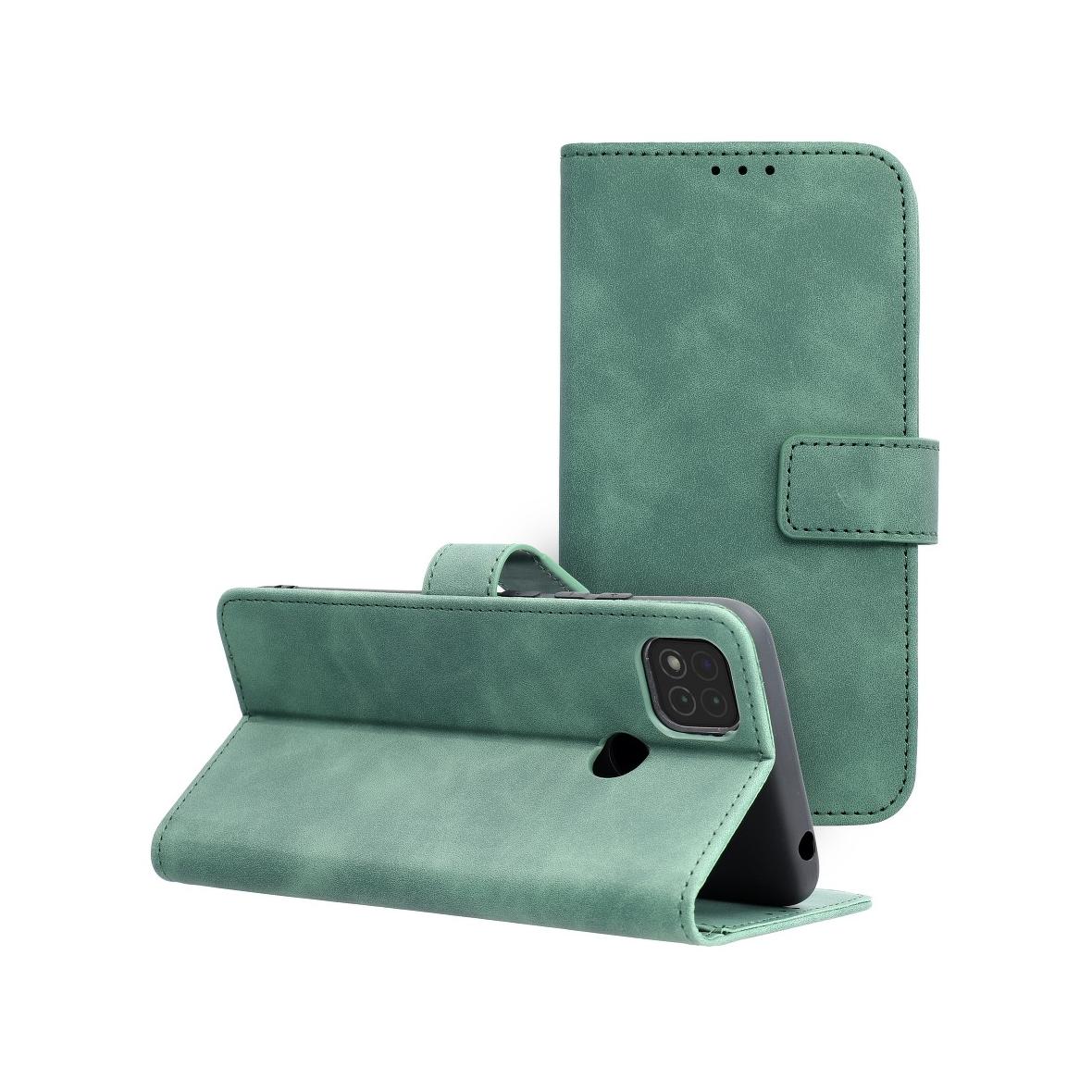 Etui z klapką na Xiaomi Redmi 9C / 9C NFC Tender Book zielone