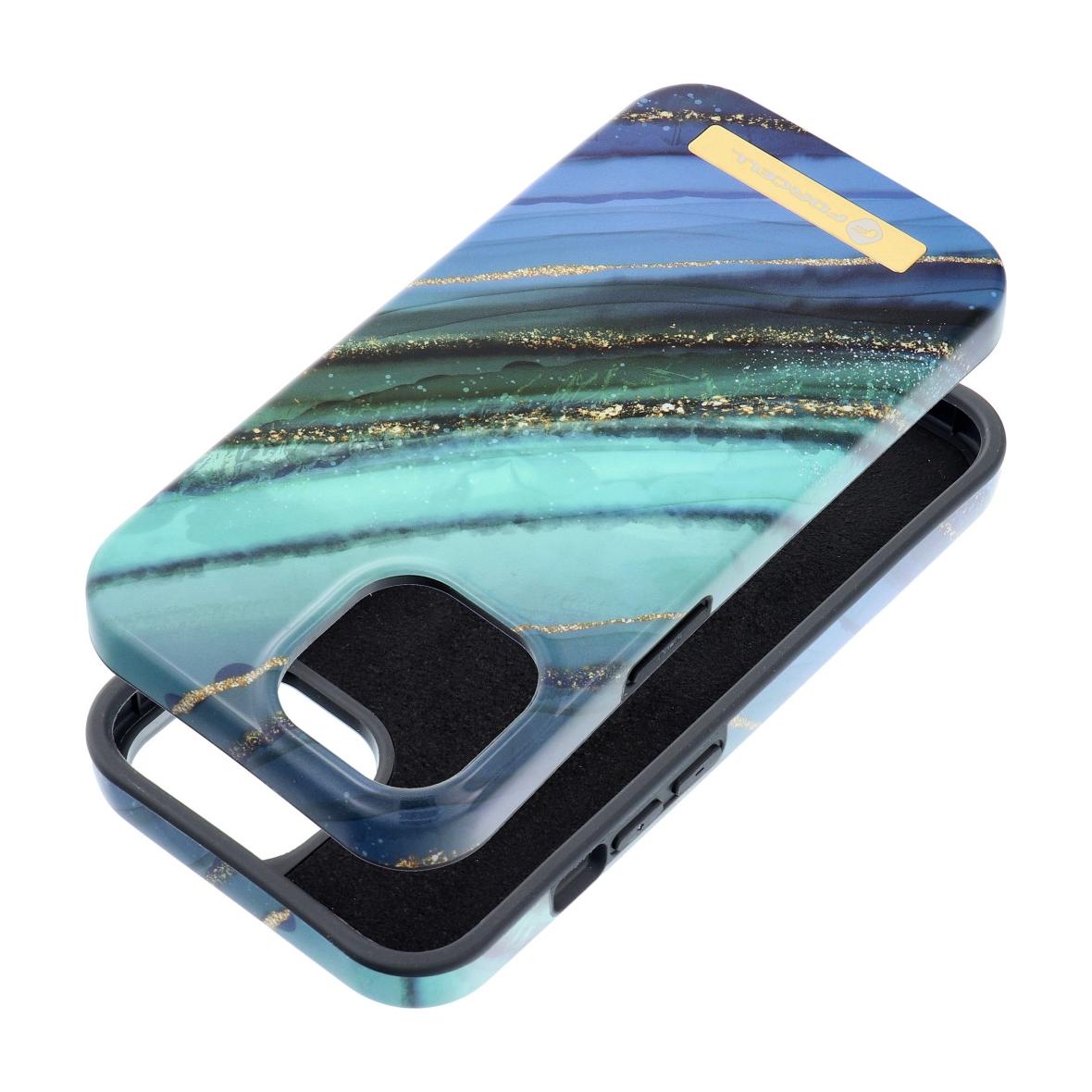 Etui na iPhone 15 Forcell F-Protect Mirage zgodny z MagSafe jade marble