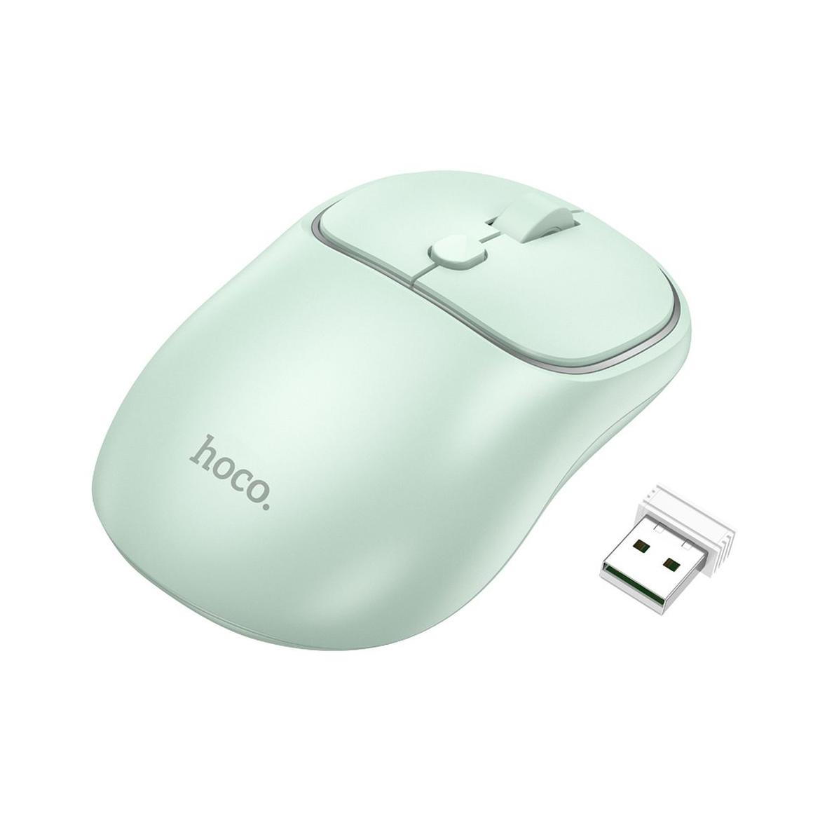 Myszka bezprzewodowa Hoco 2,4G 1600 dpi GM25 zielona
