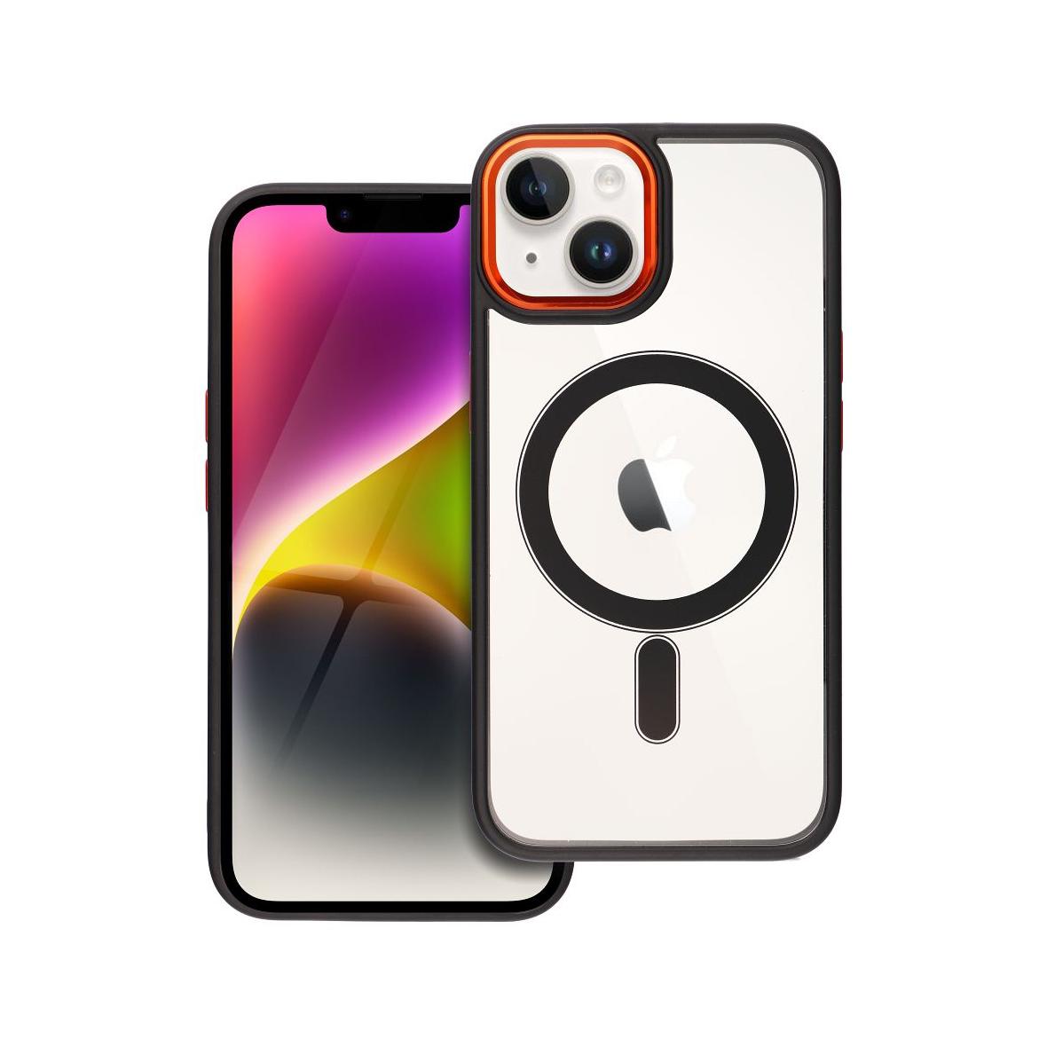 Futerał do iPhone 14 Color Edge Mag Cover zgodny z MagSafe czarno złoty
