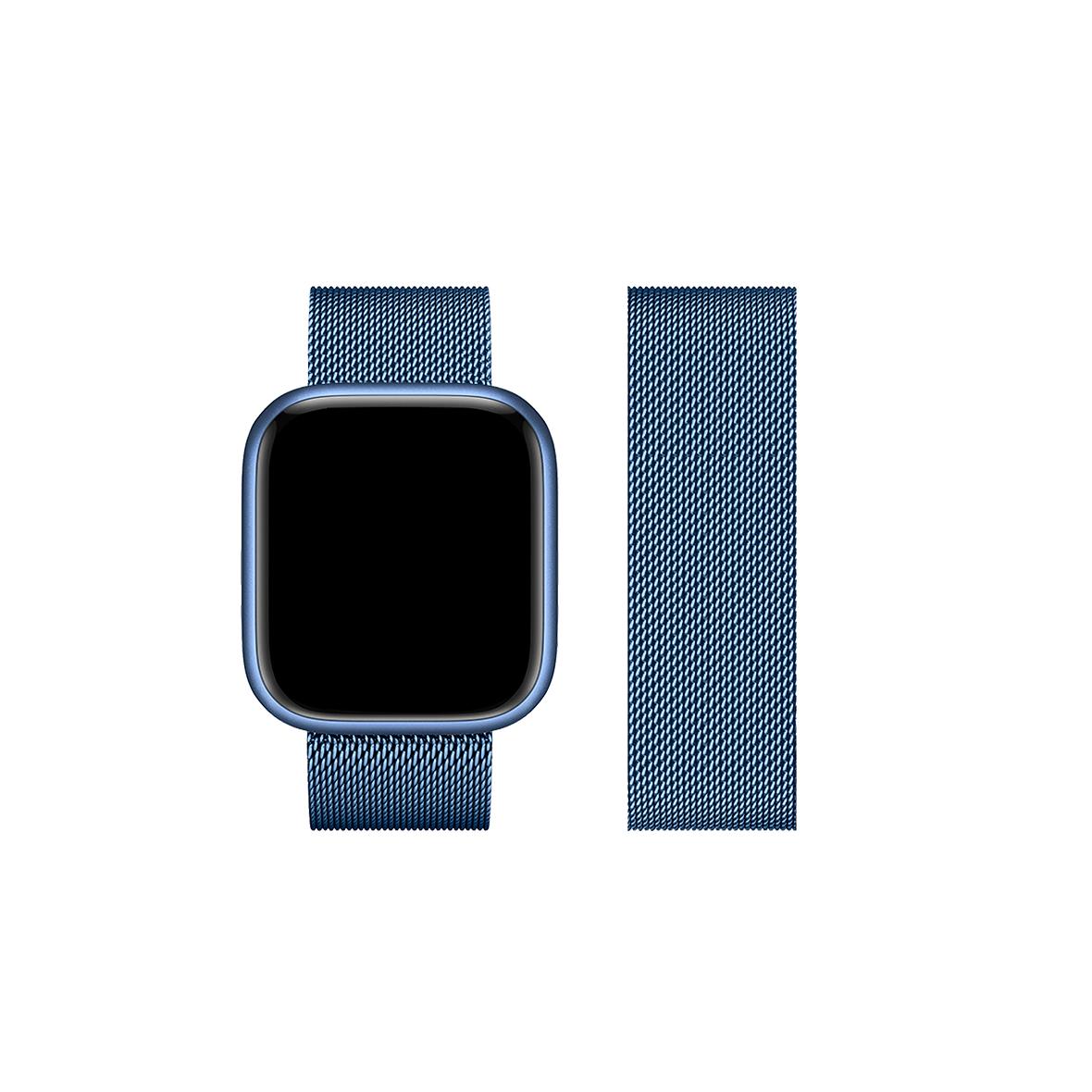Pasek do Apple Watch Forcell F-Design FA03 magnetyczny stal 38 / 40 / 41 mm niebieski