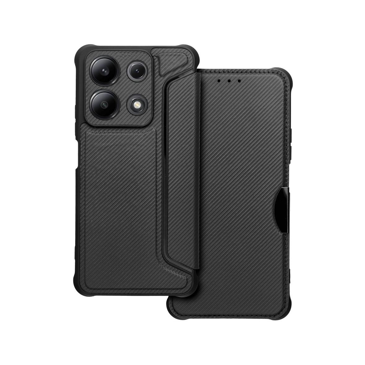 Etui z klapką na Xiaomi Redmi NOTE 13 4G Razor Book czarne