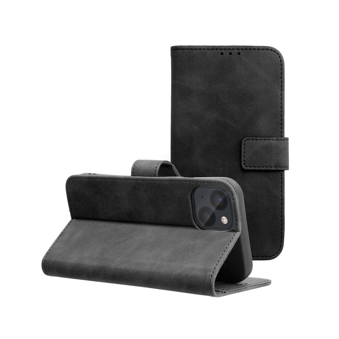 Etui z klapką na iPhone 14 Tender Book czarne