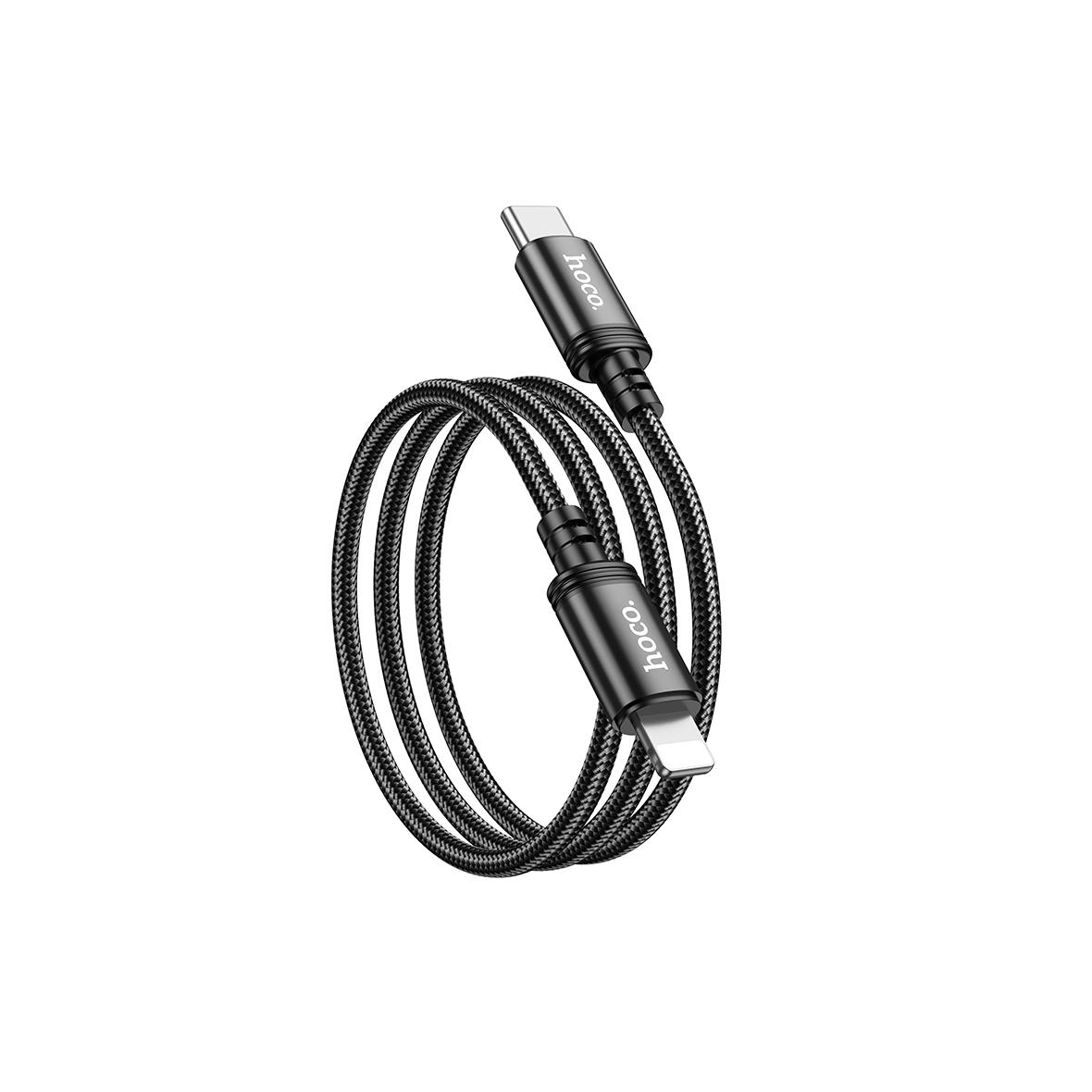 Kabel USB C do Lightning Hoco PD 20W 1 m X89 czarny