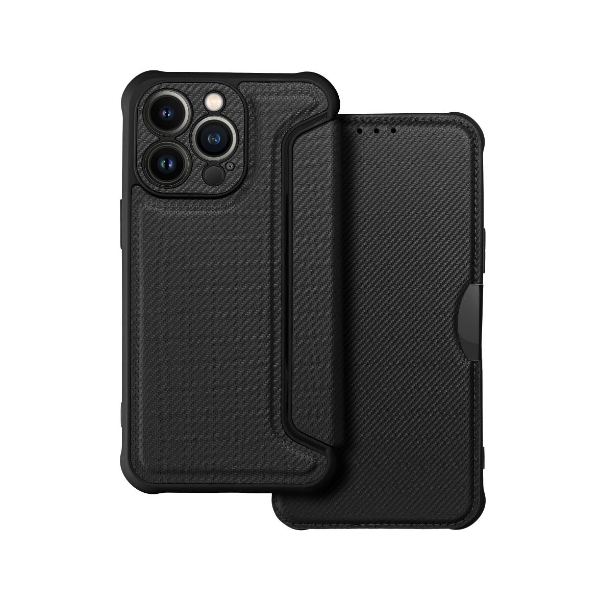 Etui z klapką na iPhone 13 PRO Razor Book czarne