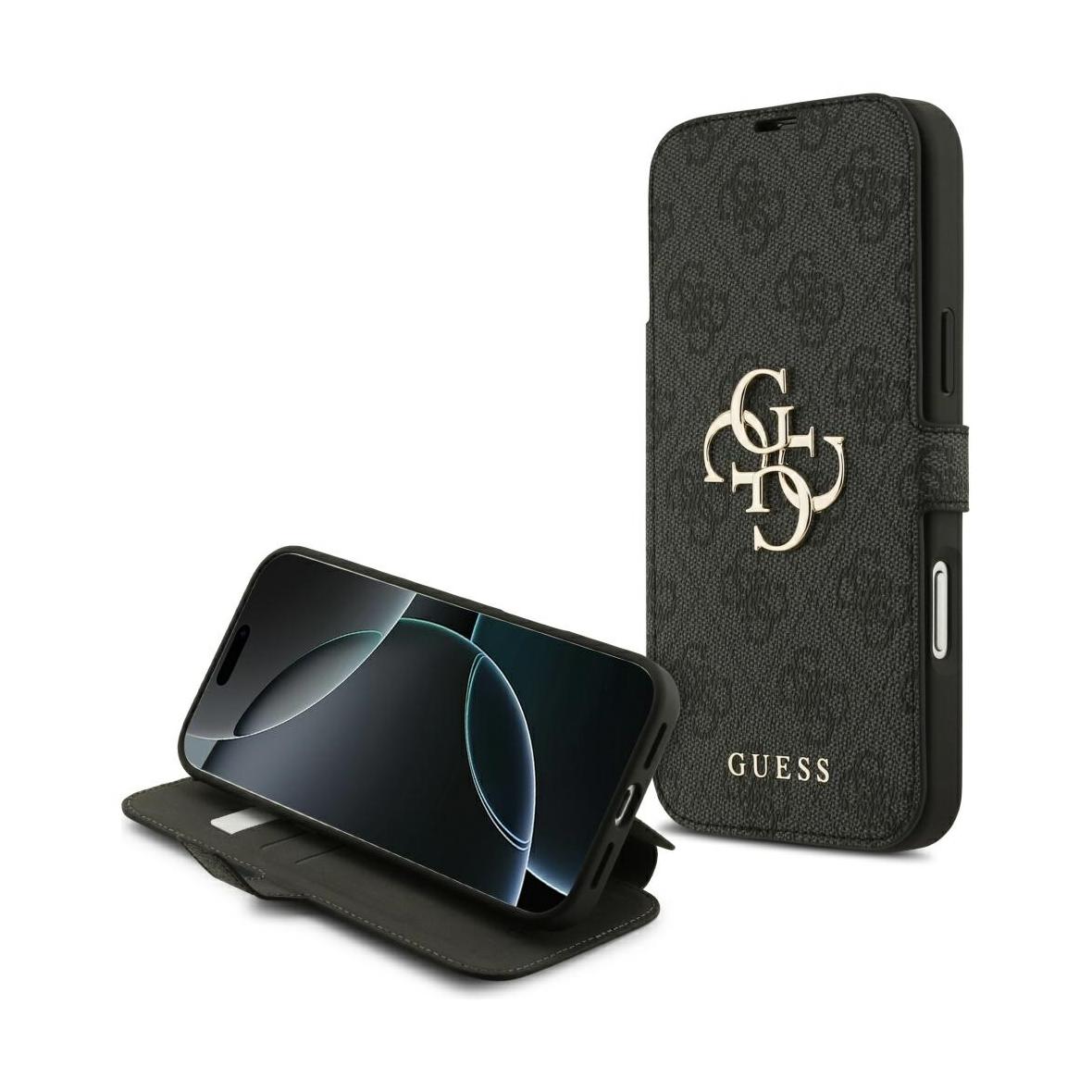 GUESS kabura do IPHONE 17 Pro Max GUBKP17X4GMGGR (PU 4G Metal Logo) czarna