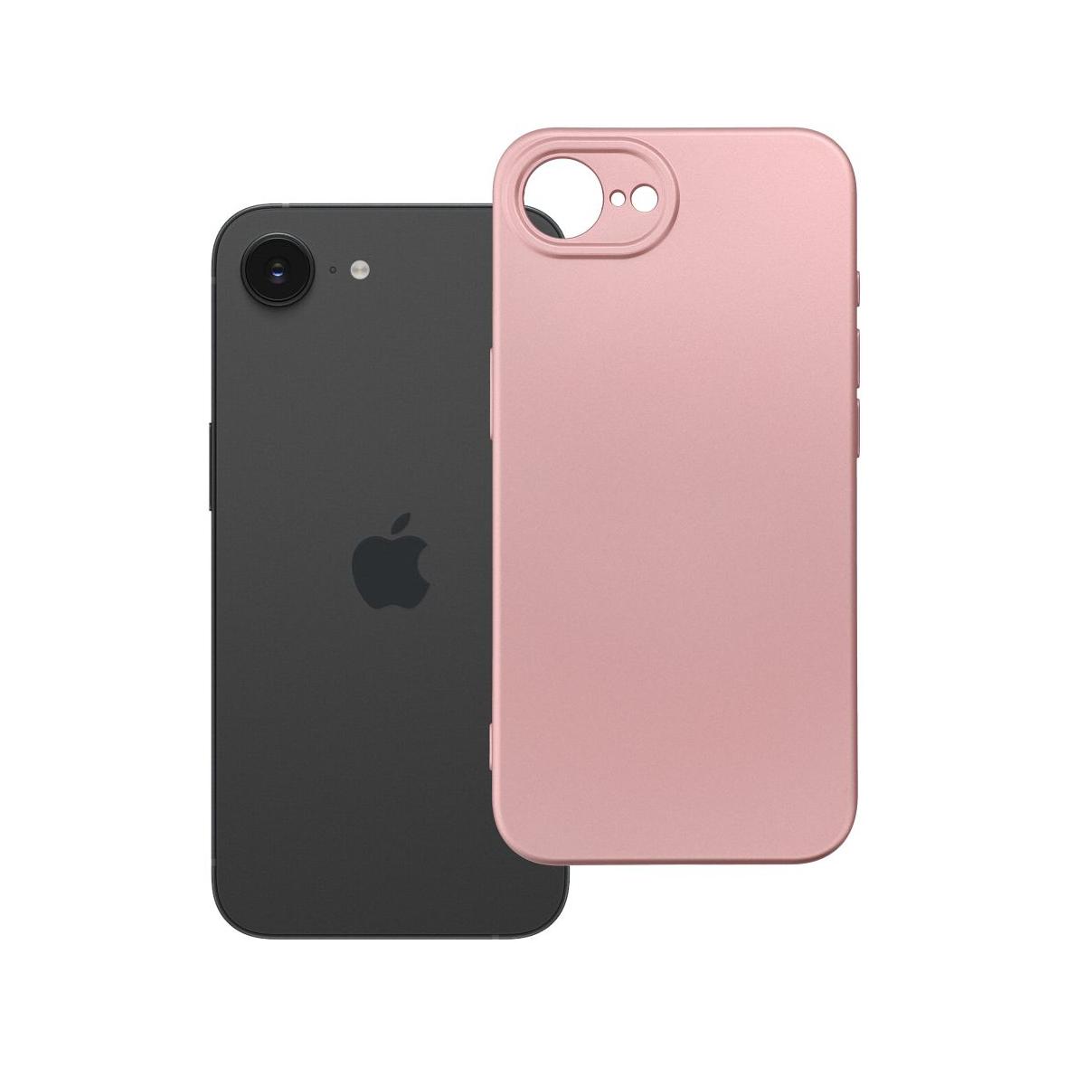 Futerał do iPhone 16e (SE 4 2025) / 17e Metallic różowy
