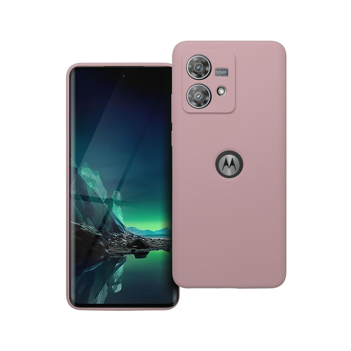 Futerał do Motorola EDGE 40 NEO Silicone 2mm pudrowy róż