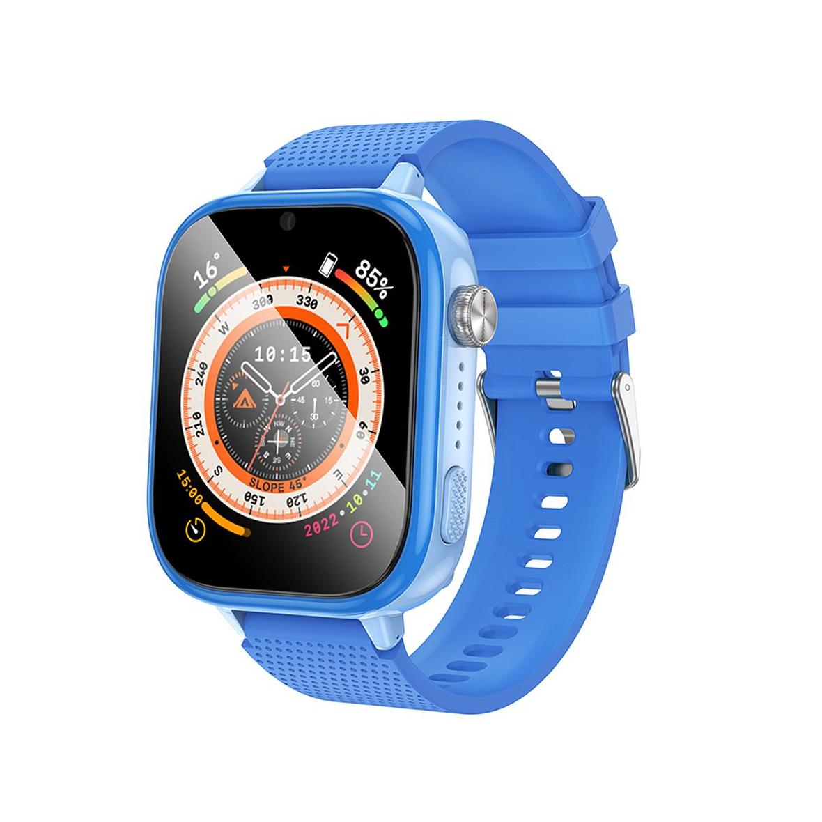 Smartwatch dla dzieci Hoco 1,83" 4G GPS z funkcją rozmowy Y101 niebieski