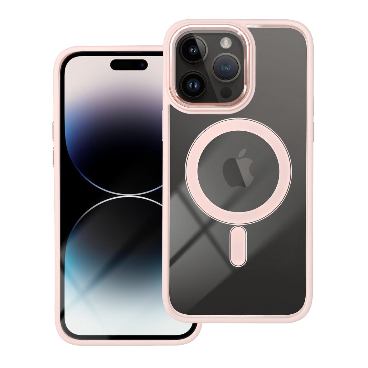 Futerał do iPhone 14 PRO MAX Color Edge Mag Cover zgodny z MagSafe różowy