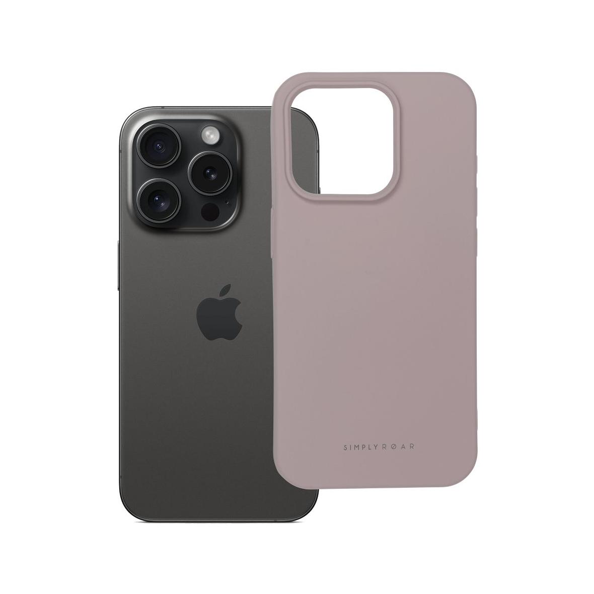 ROAR futerał SPACE do IPHONE 15 Pro pudrowy róż