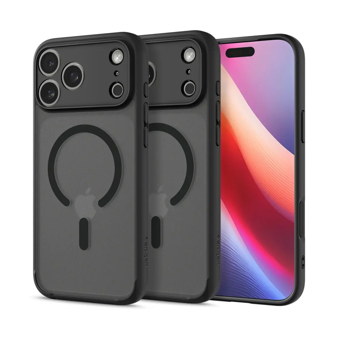 SPIGEN futerał ULTRA HYBRID MAG kompatybilny z MagSafe do IPHONE 17 Pro Max frost black