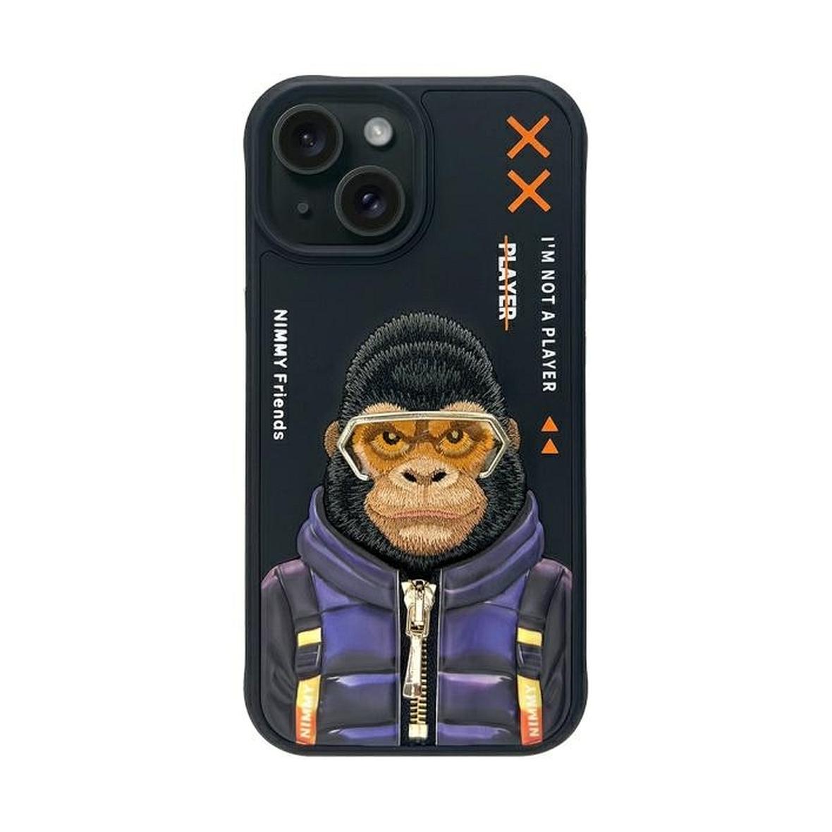 NIMMY futerał COOL&CUTE 2.0 Monkey do IPHONE 15 czarny