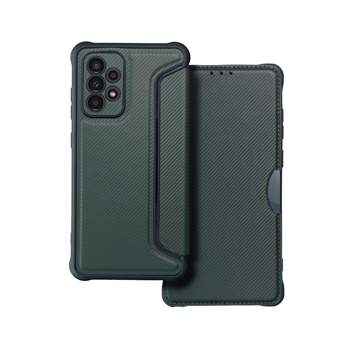Etui z klapką na Samsung A33 5G Razor Book ciemnozielone