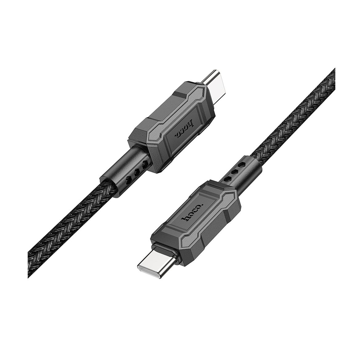 Kabel USB C do USB C Hoco PD 3A 60W 1 m X94 czarny