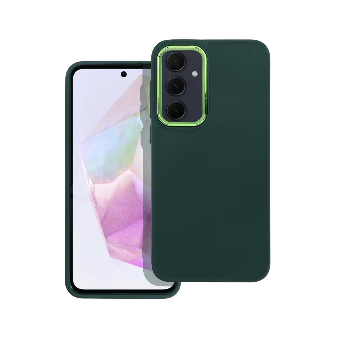 Futerał do Samsung A35 5G Frame zielony