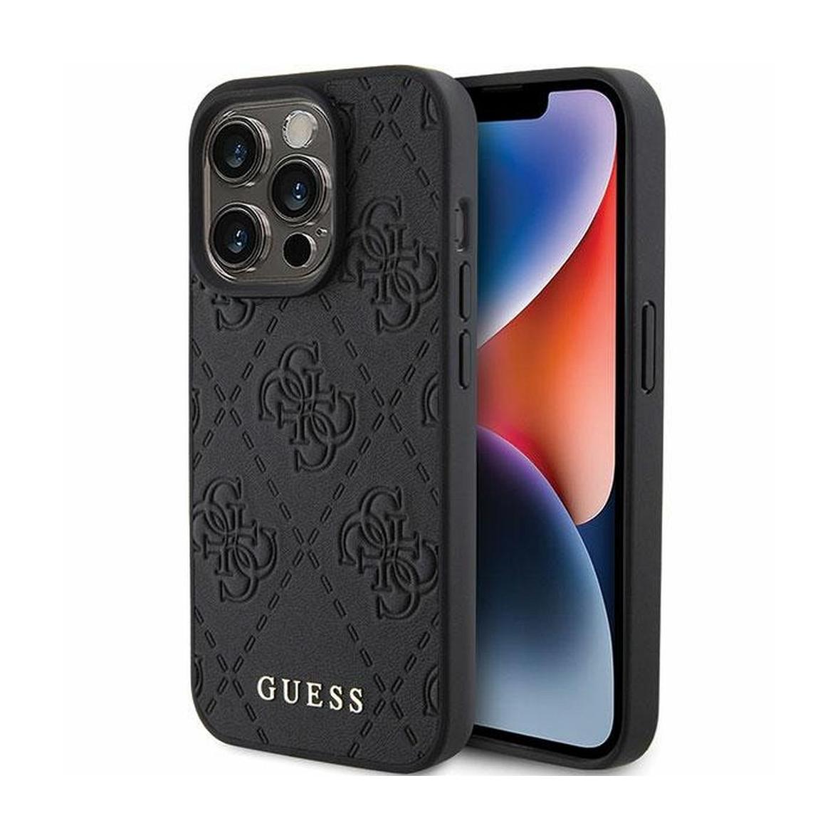 GUESS futerał do IPHONE 15 Pro GUHCP15LP4EPMK (Quilted 4G Classic) czarny