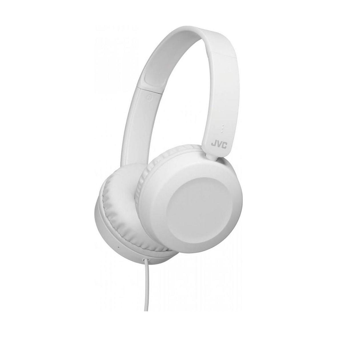 Słuchawki przewodowe nagłowne jack 3,5mm z mikrofonem JVC HA-S31M-W-E białe