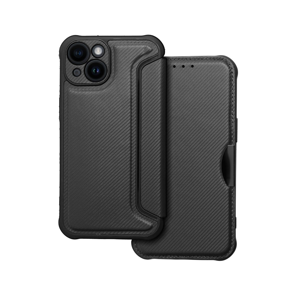 Etui z klapką na iPhone 14 Razor Book czarne