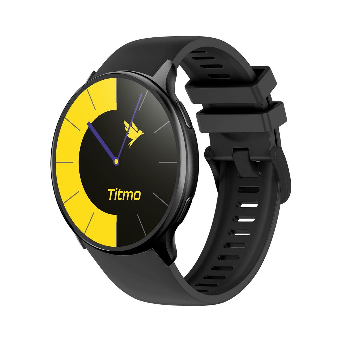Smartwatch TITMO O-200 (GPS, AMOLED, bluetooth call, pasek silikonowy) czarny 0INT