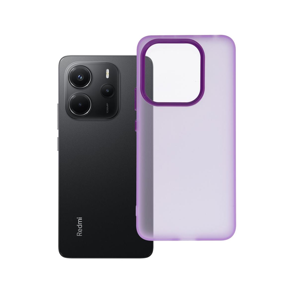 Futerał do Xiaomi Redmi NOTE 14 4G (GLOBAL - 164,84mm x 78,15mm x 8,16mm) Sappy fioletowy
