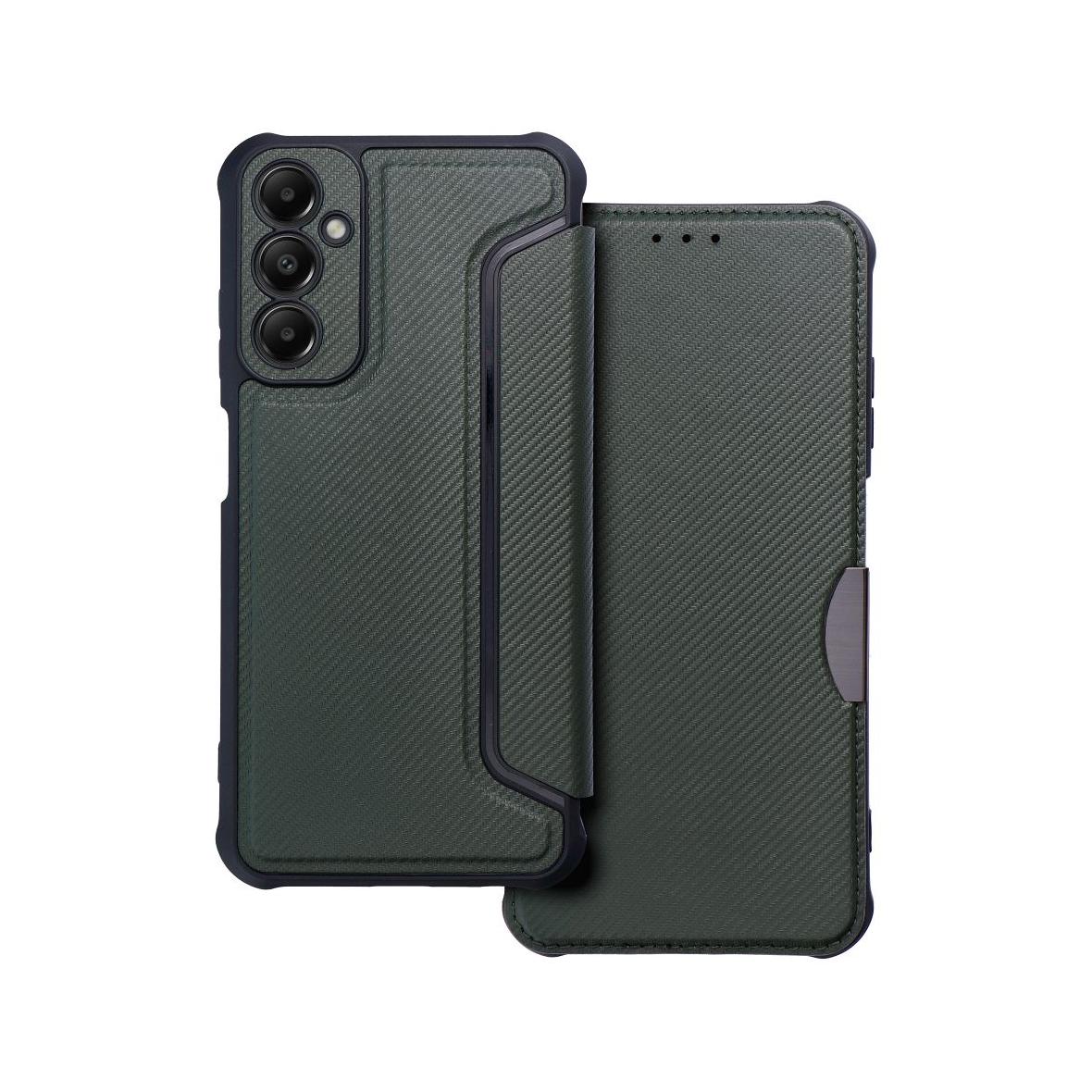 Etui z klapką na Samsung A05s Razor Book ciemnozielone