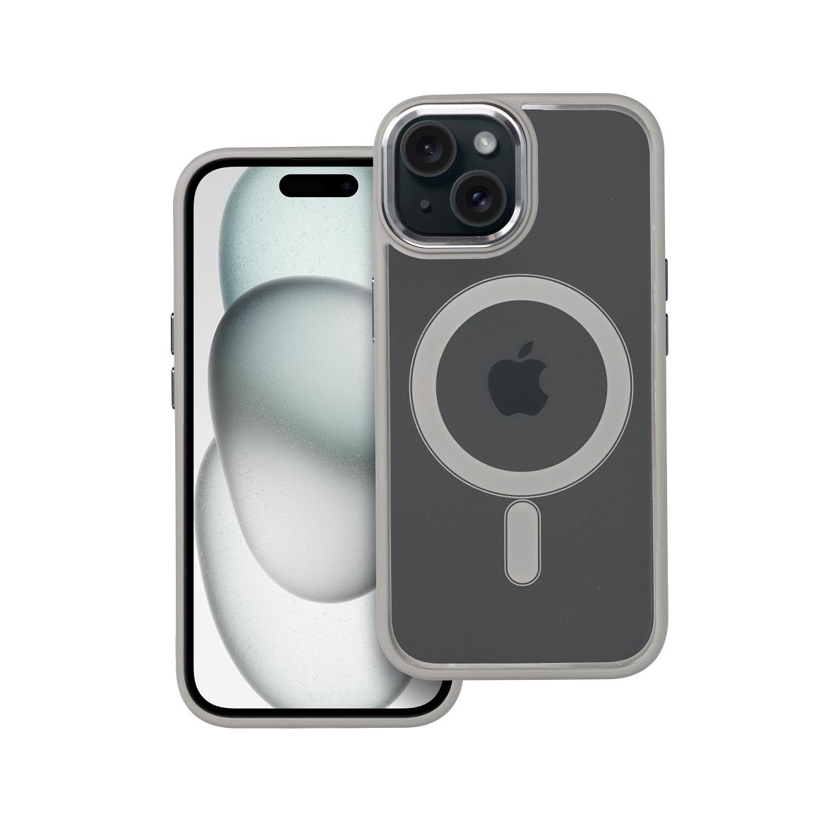 Futerał do iPhone 15 Color Edge Mag Cover zgodny z MagSafe tytanowy szary