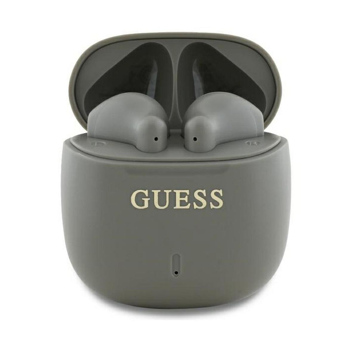 GUESS słuchawki bezprzewodowe bluetooth TWS GUTWSJ14ESGE (Printed Classic Logo) taupe