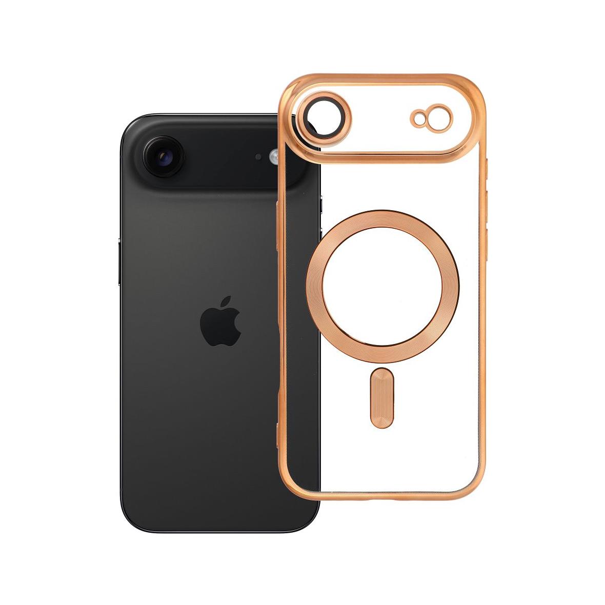 Futerał do iPhone 17 AIR Electro Mag Cover zgodny z MagSafe złoty