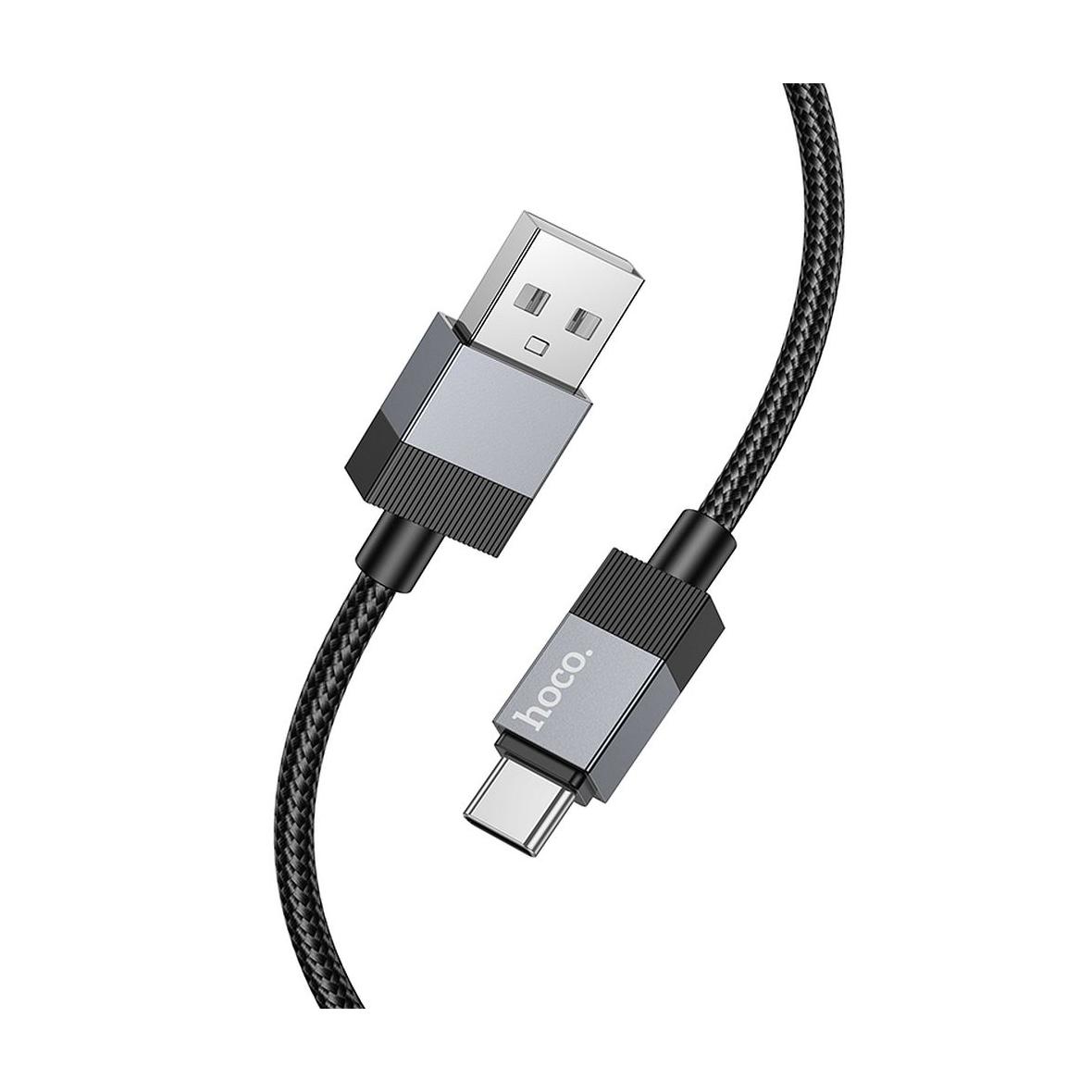 Kabel USB A do USB C Hoco 3A 1 m X110 czarny
