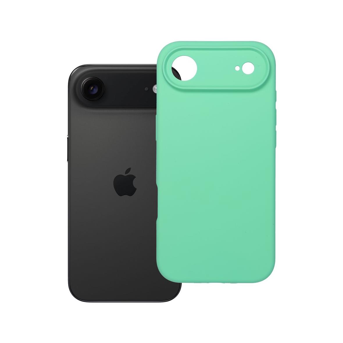 Futerał do iPhone 17 AIR Silicone 2mm zgodny z MagSafe miętowy