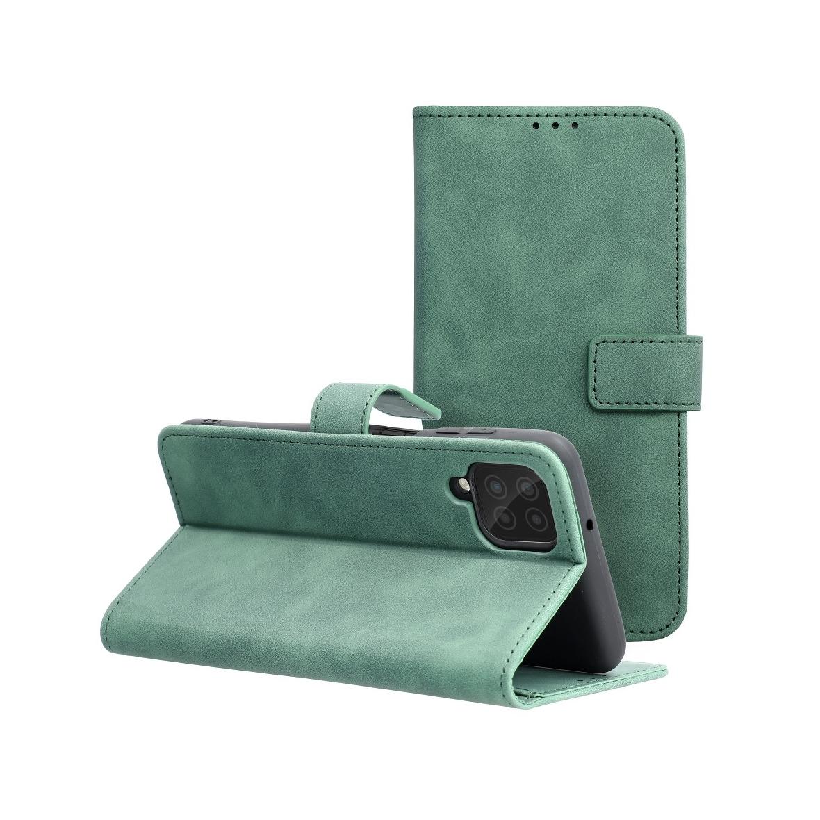 Etui z klapką na Samsung A12 / M12 Tender Book zielone