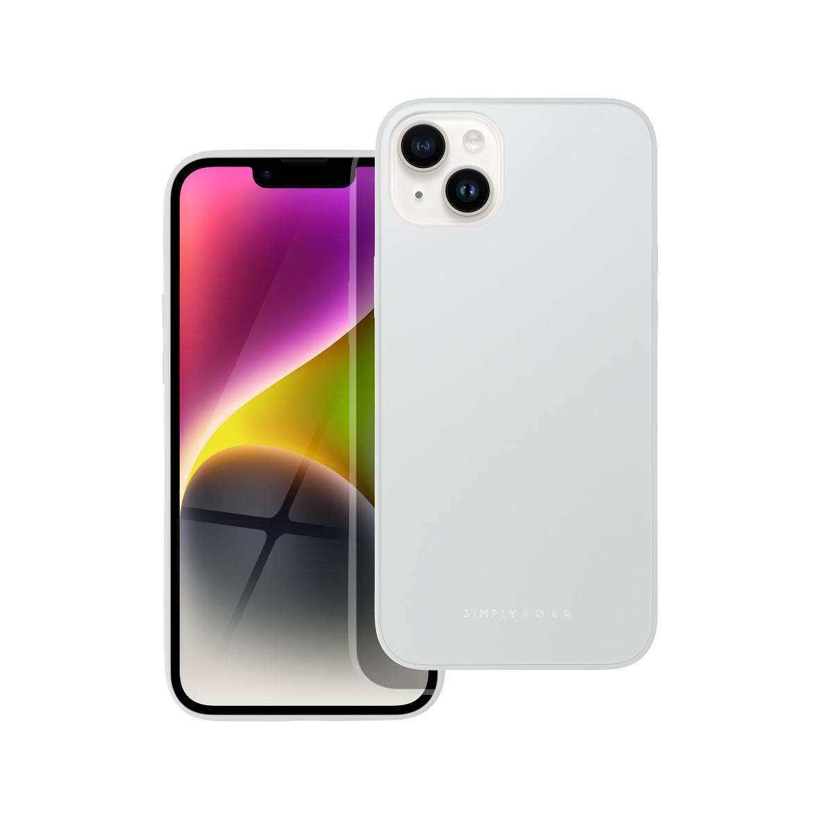 ROAR futerał MATTE GLASS do IPHONE 14 Plus stalowy