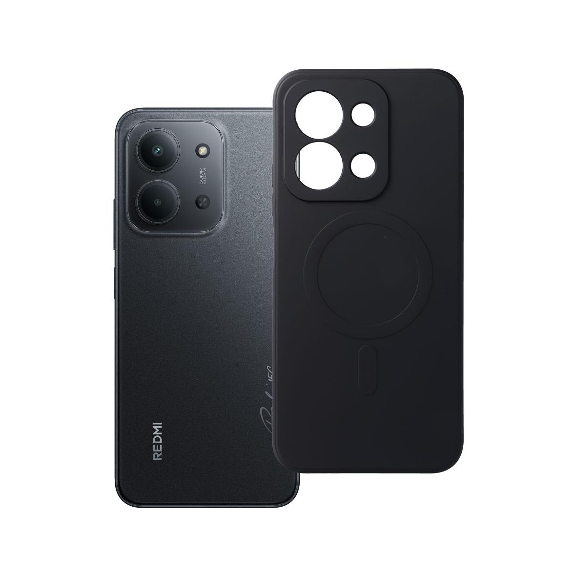 Futerał do Xiaomi Redmi 15C (173,16 x 81,07 x 8,2) Silicone Mag Cover zgodny z MagSafe czarny