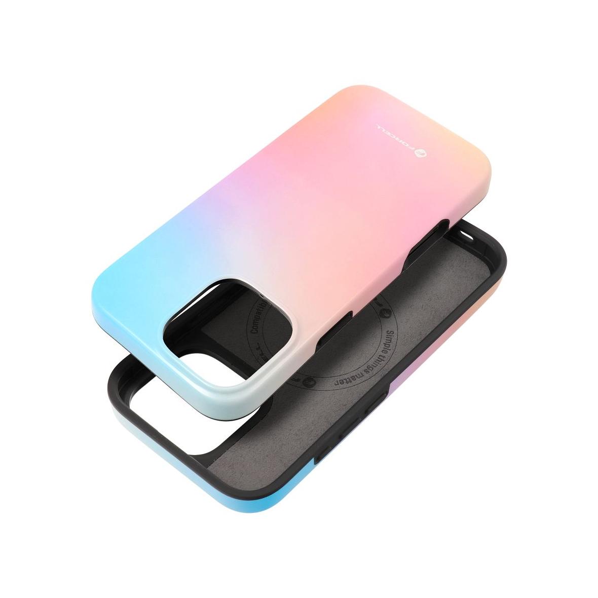 Etui na iPhone 16 PRO MAX Forcell F-Protect Mirage zgodny z MagSafe Military Drop-Test pinky blue
