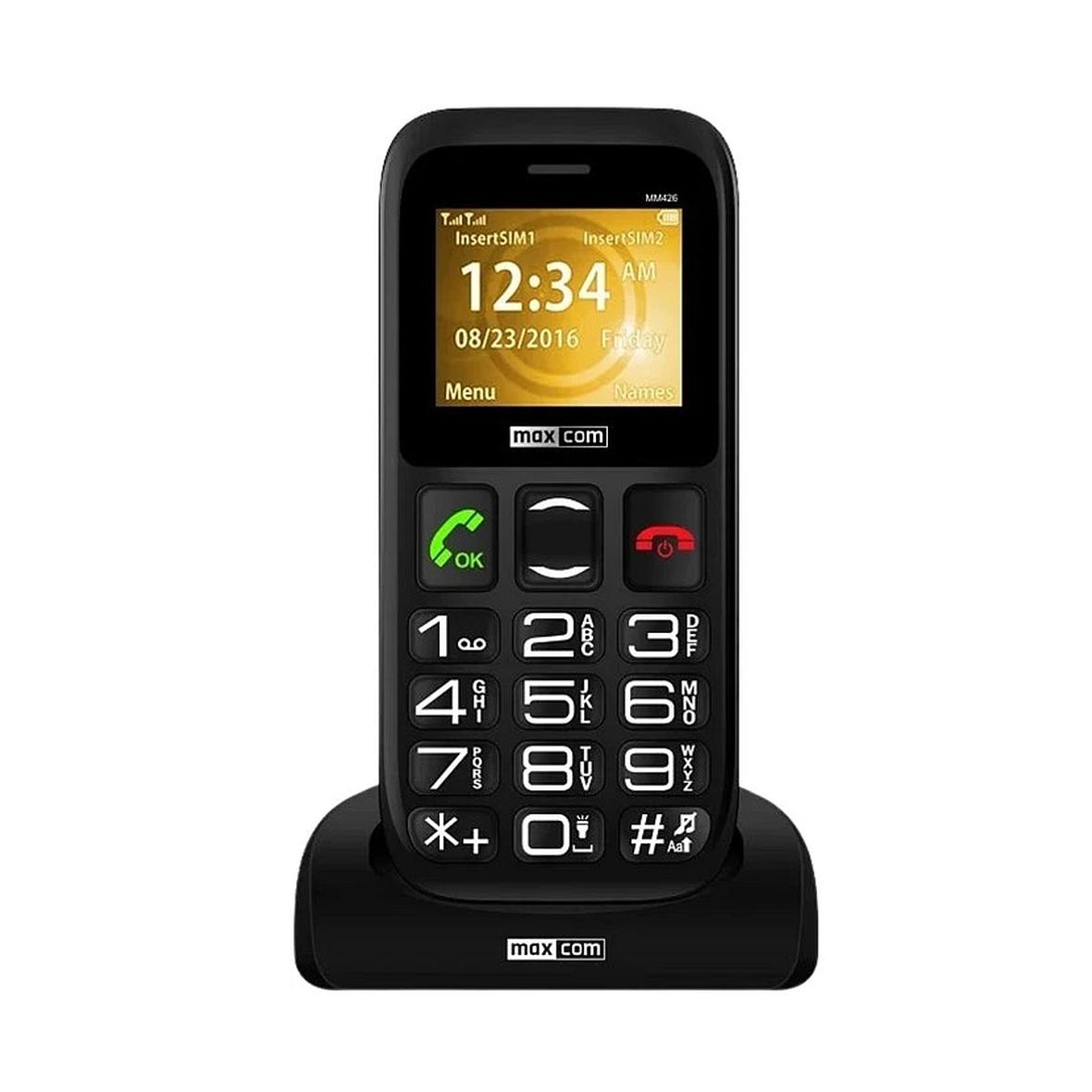 MAXCOM telefon dla seniora MM426 SE czarny