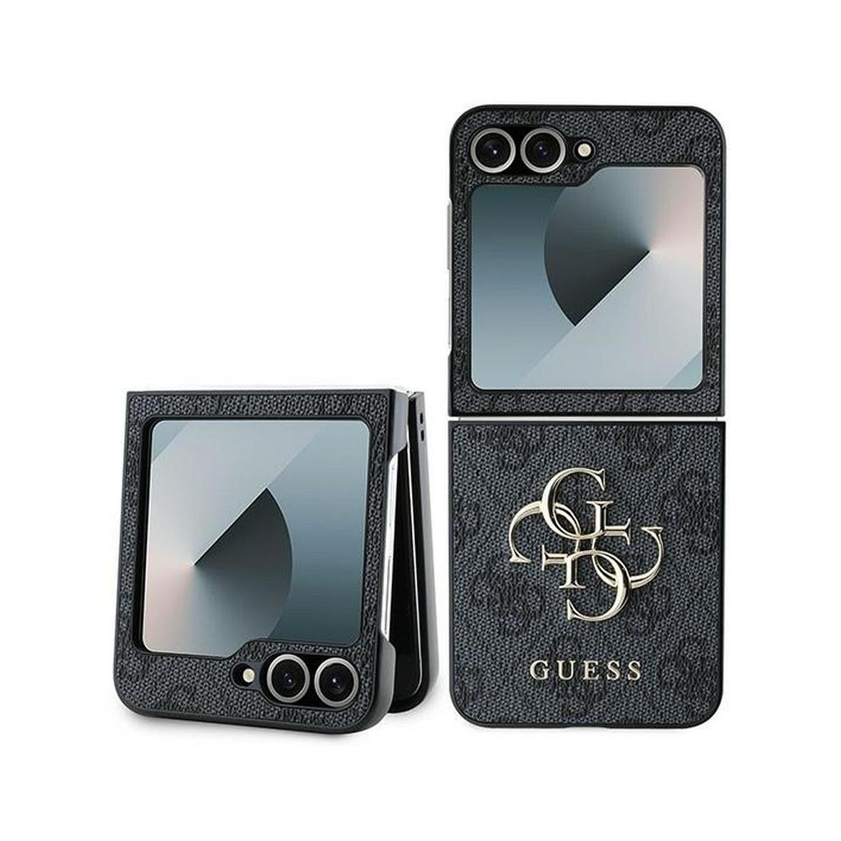 GUESS futerał do SAMSUNG Z FLIP 6 GUHCZF64GMGGR (PU 4G Leather Metal Logo) czarny