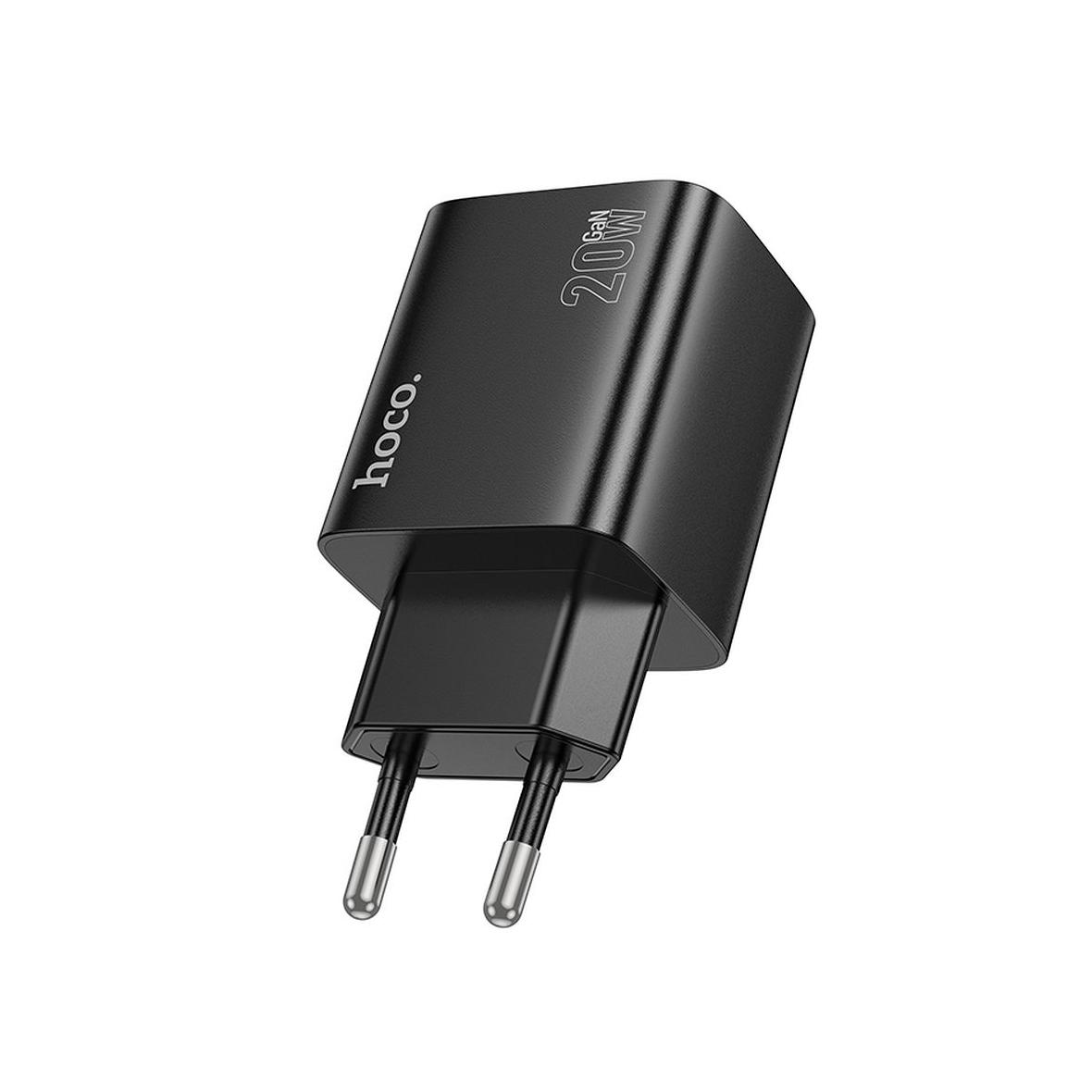 Ładowarka sieciowa do telefonu Hoco 2 x USB C + 2 x USB A QC3.0 PD 3A 20W N55 czarna