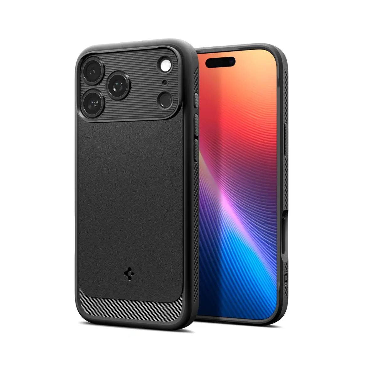 SPIGEN futerał RUGGED ARMOR MAG kompatybilny z MagSafe do IPHONE 17 Pro matte black