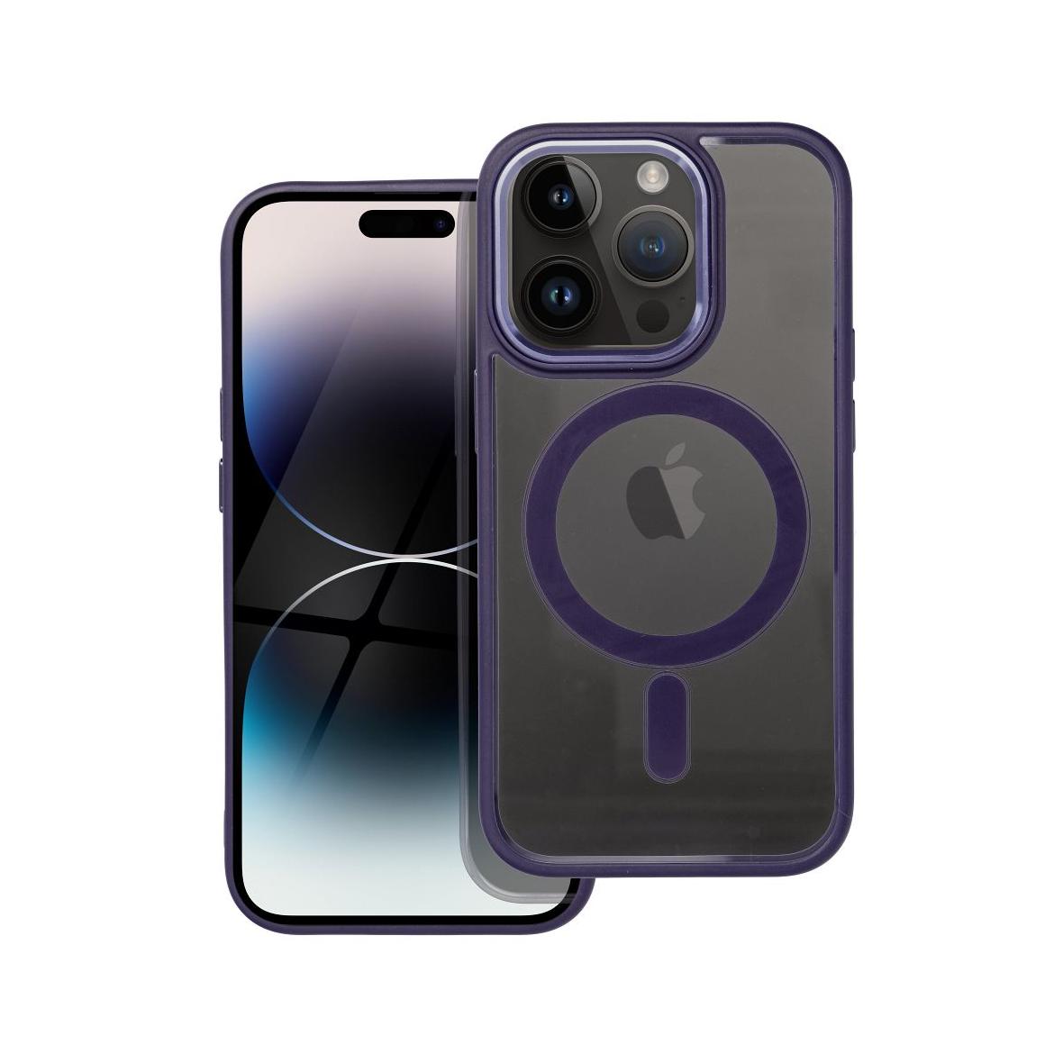 Futerał do iPhone 14 PRO Color Edge Mag Cover zgodny z MagSafe fioletowy