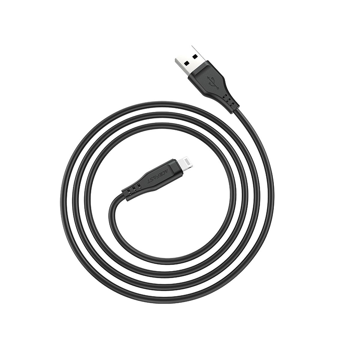 ACEFAST kabel USB A do Lightning MFi 2,4A C3-02 1,2 m czarny
