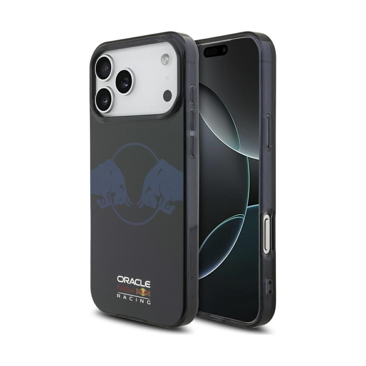 RED BULL futerał do IPHONE 17 Pro Max kompatybilny z MagSafe RBHMP17X24HIDBV (IML Transparent PC Two Bulls) navy