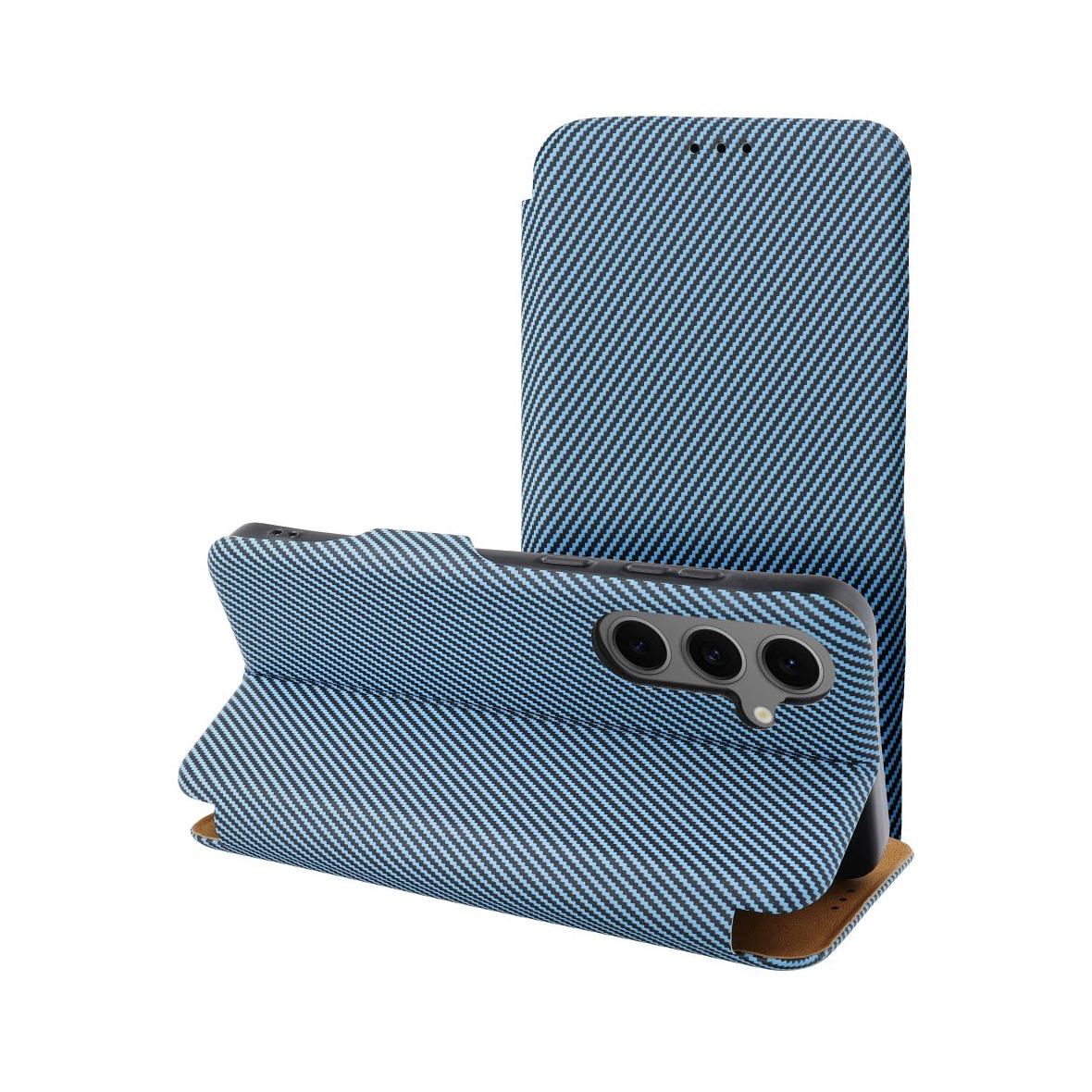 Etui z klapką na Samsung A15 Folio Side Magnet niebieskie