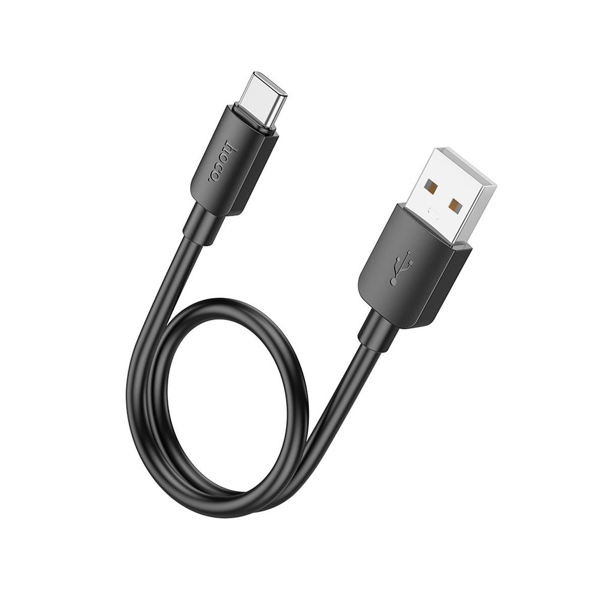 Kabel USB A do USB C Hoco PD 2,4A 27W 0,25 m X96 czarny