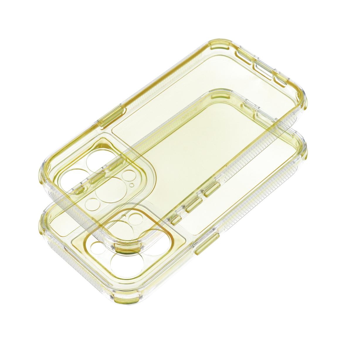 Futerał do iPhone 16 Matrix Clear żółty
