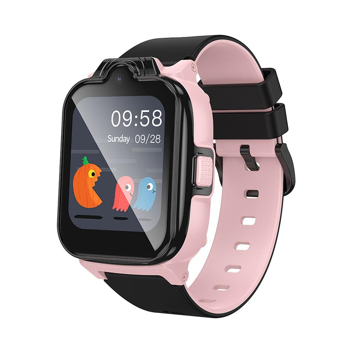 Smartwatch dla dzieci Hoco 1,69" 4G GPS z funkcją rozmowy Y104 różowy